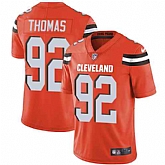 Nike Men & Women & Youth Browns 92 Chad Thomas Orange Alternate NFL Vapor Untouchable Limited Jersey,baseball caps,new era cap wholesale,wholesale hats